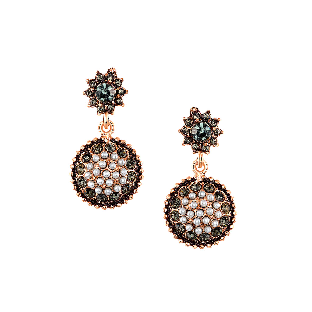 Azaara Vintage Pearl Bud Earrings