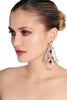 Vintage Reign Earrings with Ruby Drops