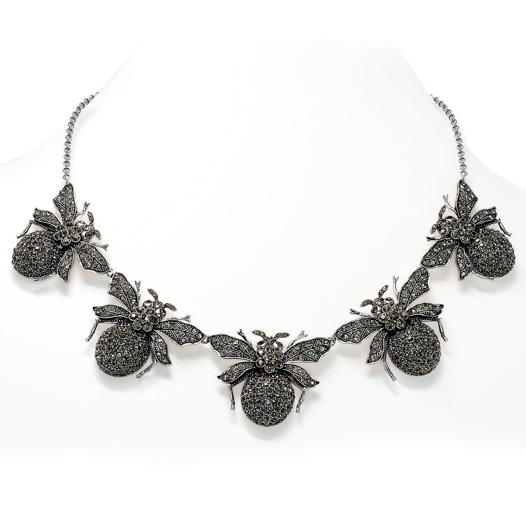 Bee Necklace - Silver - Annie's Closet